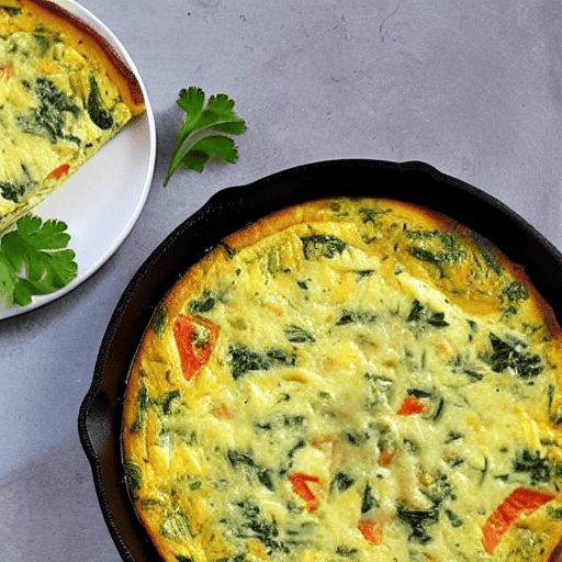 Vegetable and Cheese Frittata with Herbs