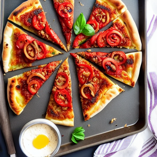 Fried Eggplant Pizza