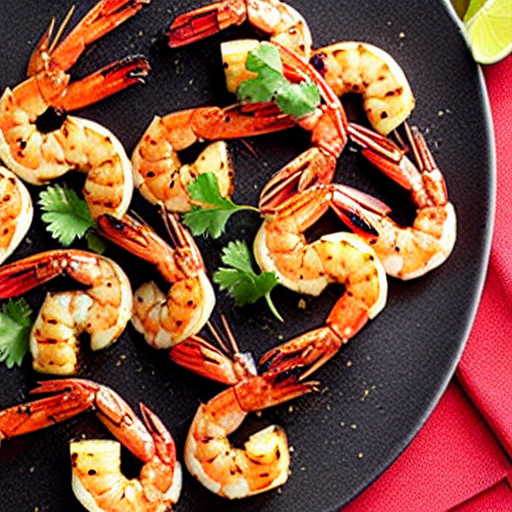Grilled Prawns with Spices
