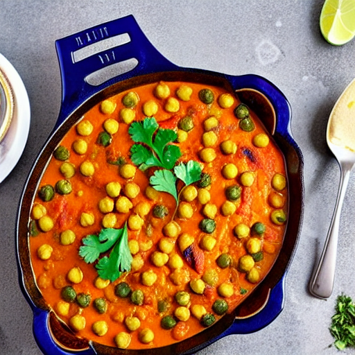 Chickpea Curry Bake