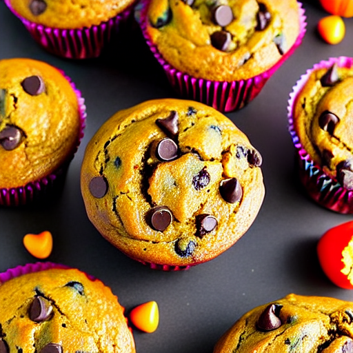 Pumpkin Chocolate Chip Muffins