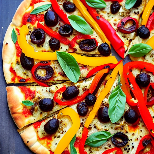 Olive and Pepper Pizza