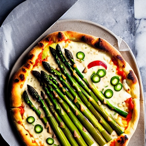 Pizza aux Asperges