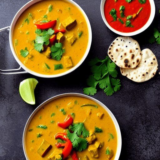Vegetable Korma with Roti