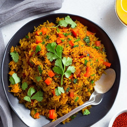 Moroccan Lentil Pilaf