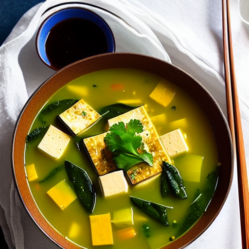 Seaweed Tofu Soup