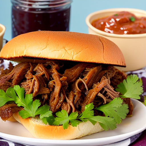 BBQ Pulled Beef Sandwich