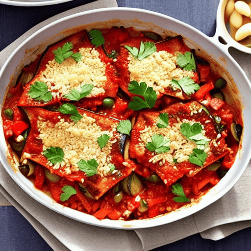 Halal Chicken and Eggplant Bake