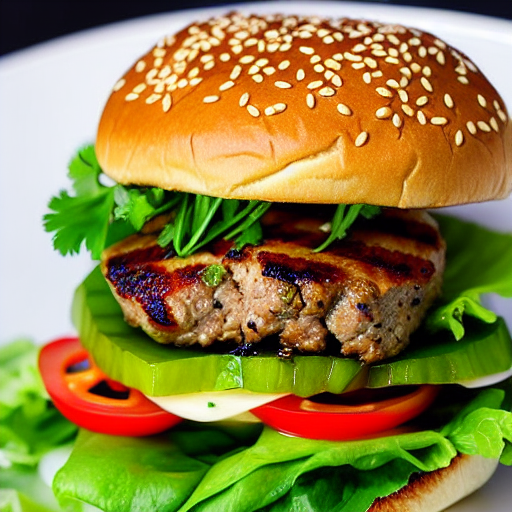 Thai Grilled Pork Burger