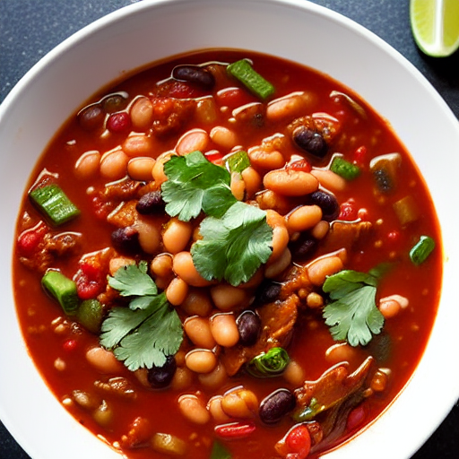 Savory Vegetable and Bean Chili Bowl