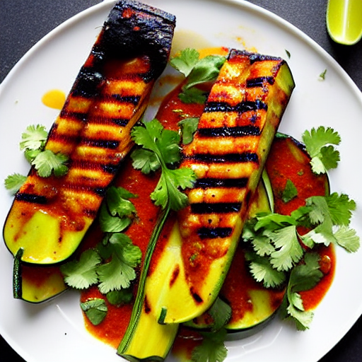 Grilled Zucchini with Chili
