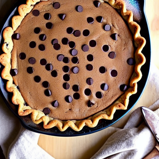 Chocolate Chip Cookie Dough Pie