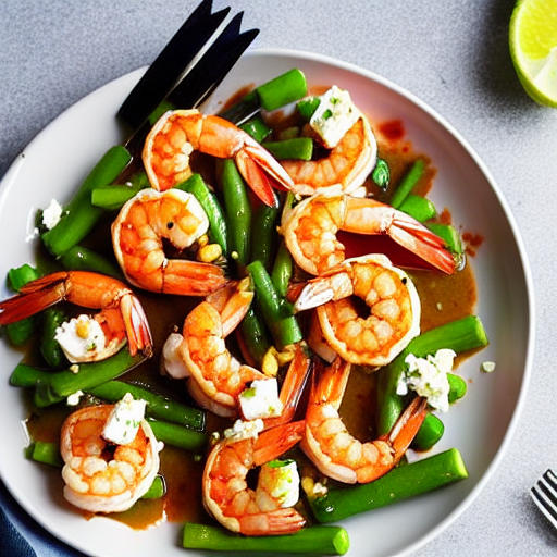 Spicy Shrimp with Feta