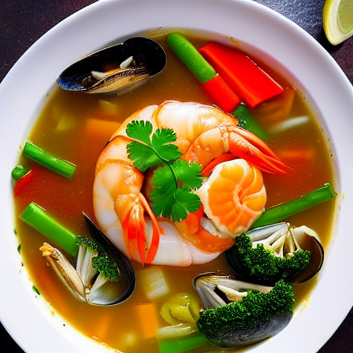 Seafood and Vegetable Hot Pot