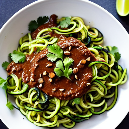Mole Zucchini Noodles