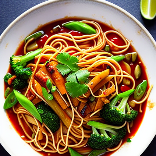 Vegetarian Szechuan Noodles