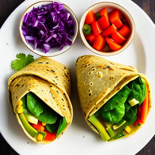 Hummus and Veggie Wrap