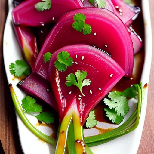 Soy Sauce Glazed Radish