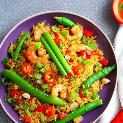 Spicy Shrimp Fried Rice