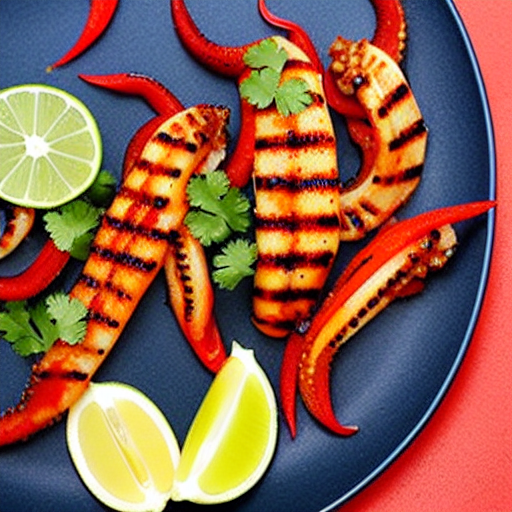 Spicy Grilled Squid