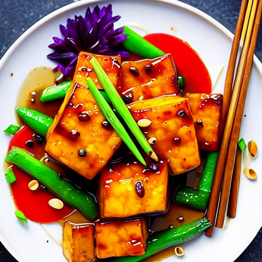 Baked Sweet and Sour Tofu