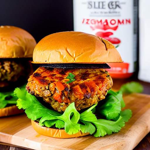 Spicy Tempeh Burger