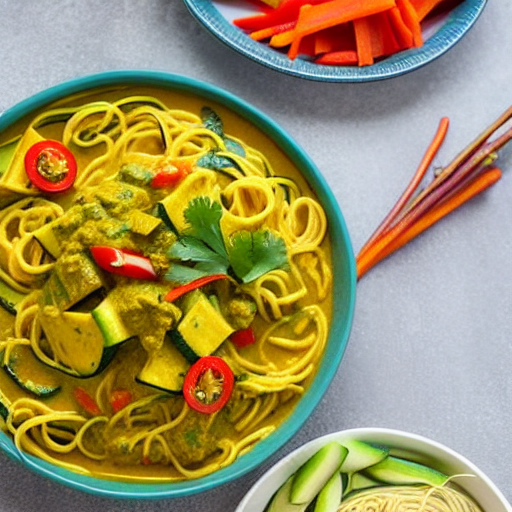 Keto Vegetable Korma Noodles
