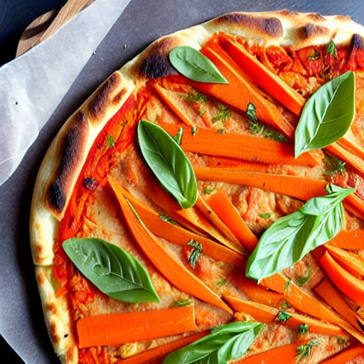 Fennel and Carrot Pizza