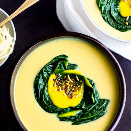 Cheesy Spinach Chawanmushi