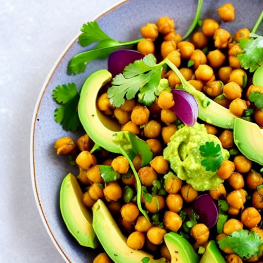 Crispy Chickpea and Avocado Salad