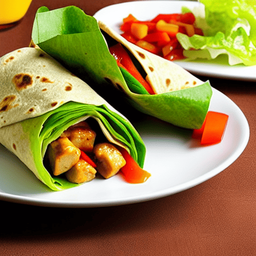 Gluten-Free Sweet and Sour Chicken Wrap