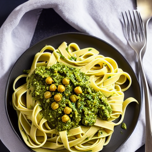 Fettuccine ao Molho Pesto