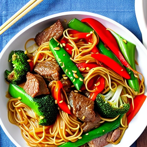 Beef and Vegetable Stir-Fry with Noodles