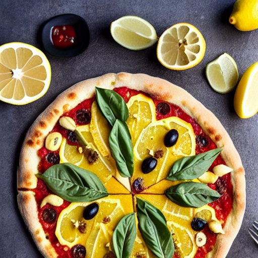 Olive and Preserved Lemon Pizza