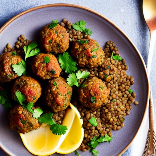 Keftedes with Lentils