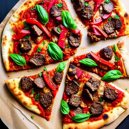 Moroccan Beef Pizza