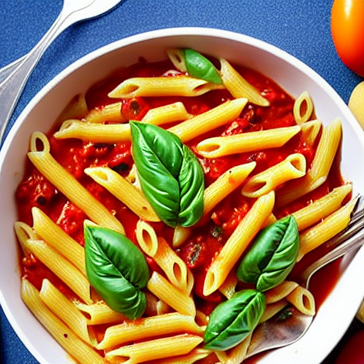 Penne ao Molho de Azeitona