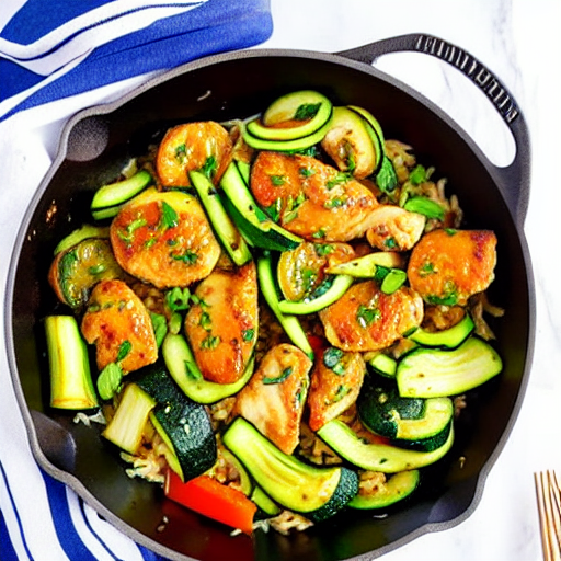 Chicken and Zucchini Stir-Fry