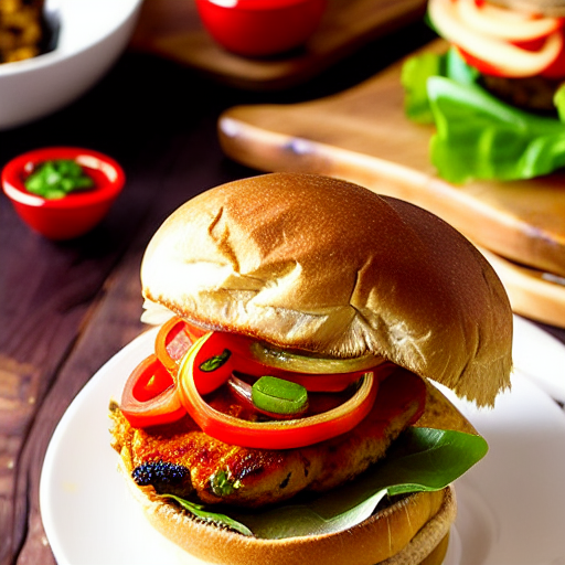 Spiced Chicken Burger