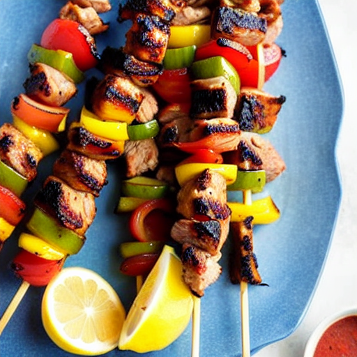 Souvlaki with Lemon