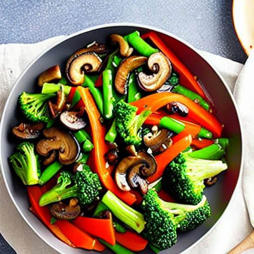 Vegetable and Mushroom Stir-Fry