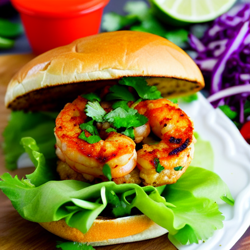 Spicy Shrimp Burger