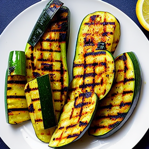 Grilled Zucchini with Harissa