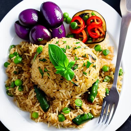 Rice with Eggplant