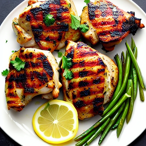 Lemon Herb Grilled Chicken Thighs