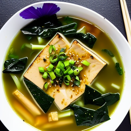 Miso Soup with Tofu and Tofu