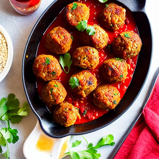 Baked Moroccan Meatballs