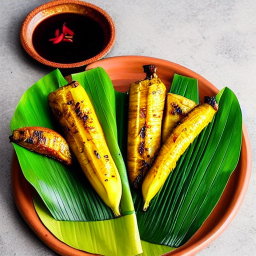 Baked Banana Leaf