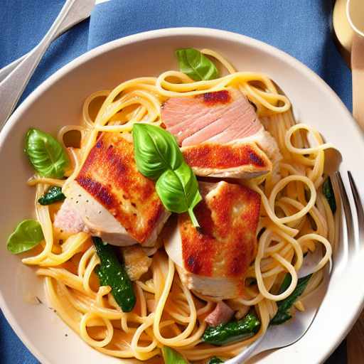 Pasta with Chicken and Ham