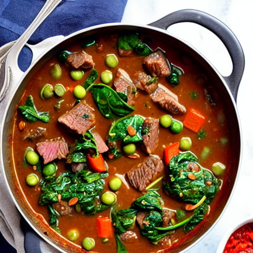Beef and Spinach Stew